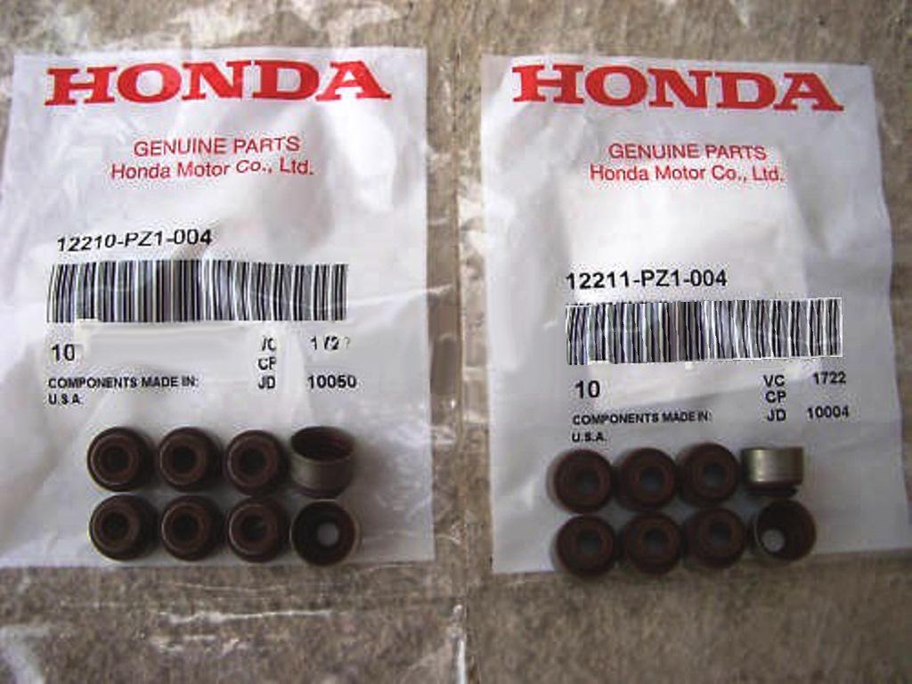Замена маслосъёмных колпачков Honda